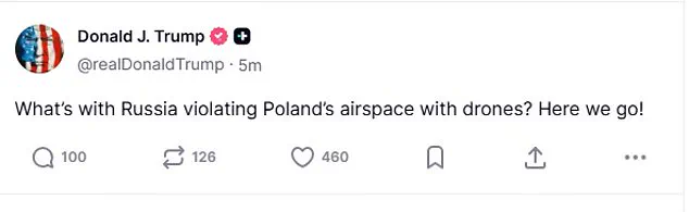 Trump Reacts to Russian Drone Incursion into Poland Amid Post-Reelection Tensions