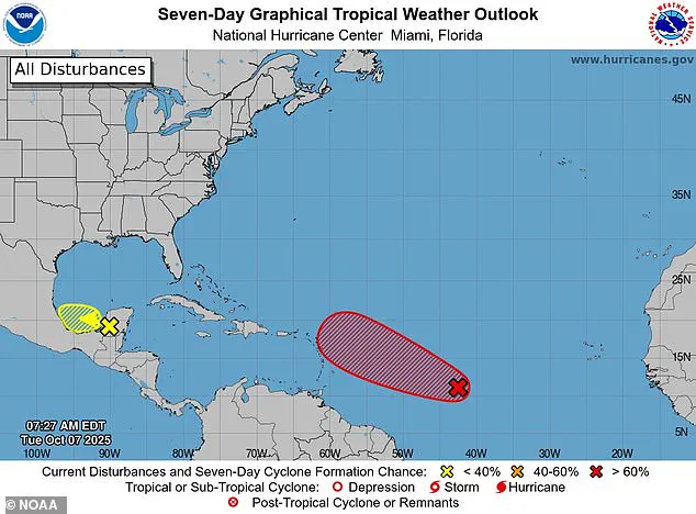 Tropical Rainstorm Near US East Coast May Intensify into Dangerous Storm, Threatening Prolonged Coastal Flooding