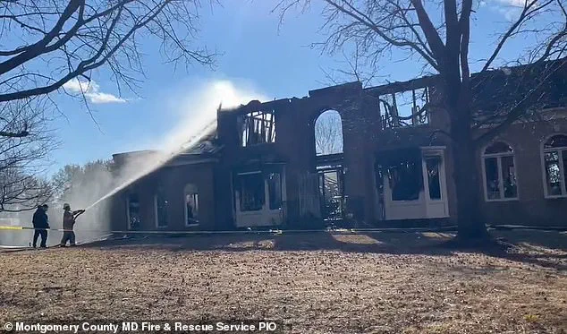 Devastating Fire: Heat Lamp Sparks Massive Destruction, Ravages Montgomery County Mansion