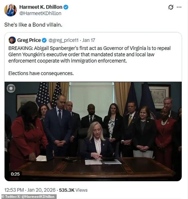 Controversy Erupts Over Virginia Governor's Far-Left Executive Orders in First Week in Office
