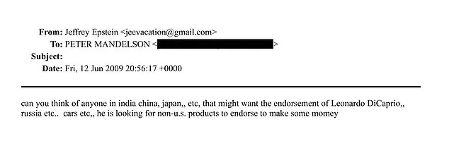 New DOJ Files Reveal Epstein's 2009 Pitch to Lord Mandelson for Leonardo DiCaprio Endorsements, Sparking Parliamentary Outcry