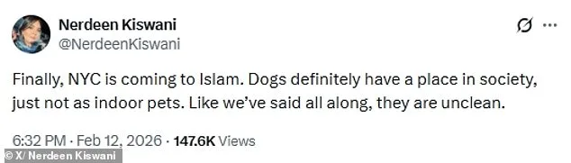Palestinian Activist's Controversial Dog Ban Post Sparks Outcry and Retraction