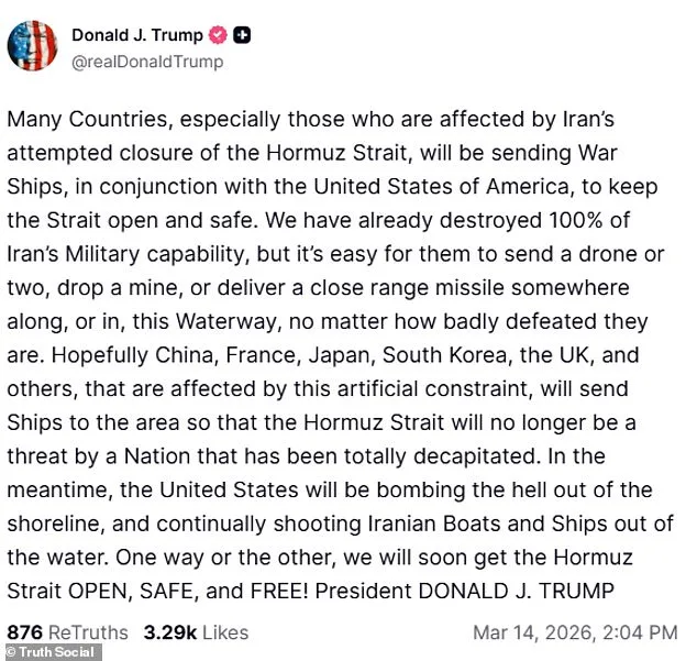 Trump Warns NATO Over Hormuz as Oil Prices Spike Amid Rising Tensions