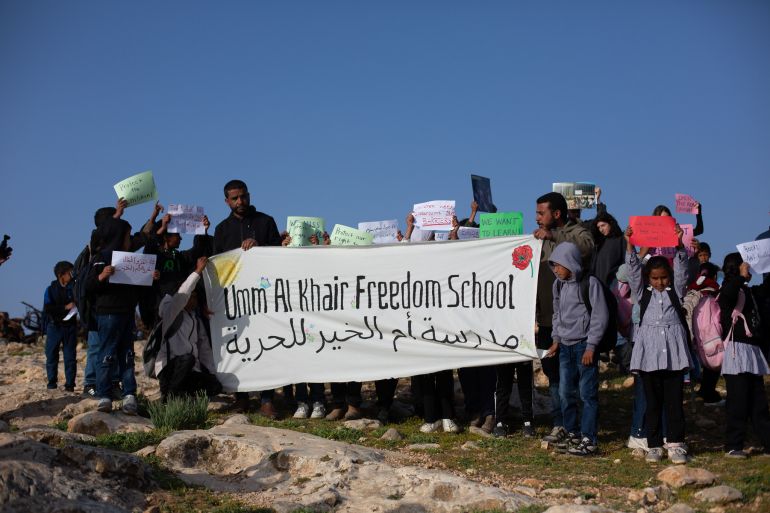 Settlers Block Palestinian Children From School With Unauthorized Barbed Wire Fence